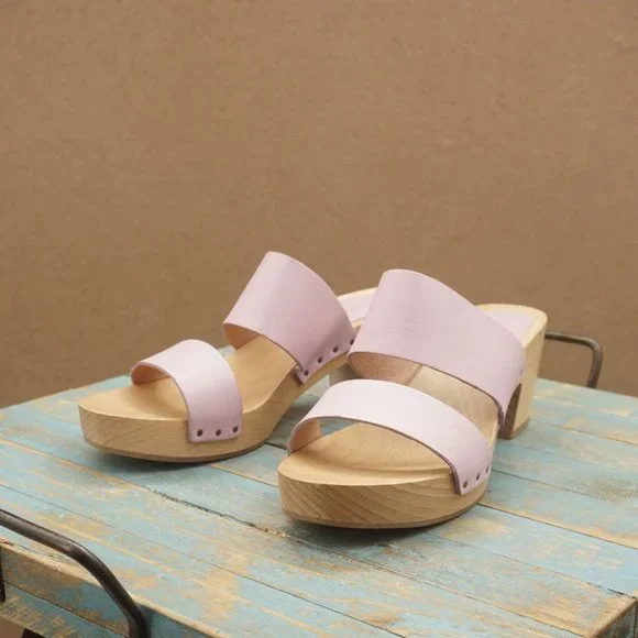 Brand new Free People Pink Leather Platform Sandals - Picture 4 of 11